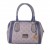 NEW STYLE BY Walter Valentino Italian LEATHER TRIM STRUCTURED HANDBAG BAG V153TLP